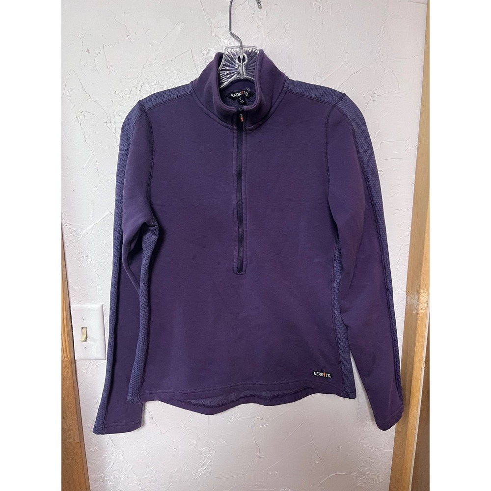 Kerrits Womens Purple Quarter Zip Fleece Lined Equestrian Riding Pullover Small‎